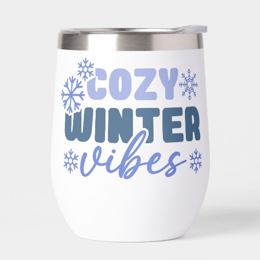 Gezellige Winter Vibes - Snowflake Typografie (Links)