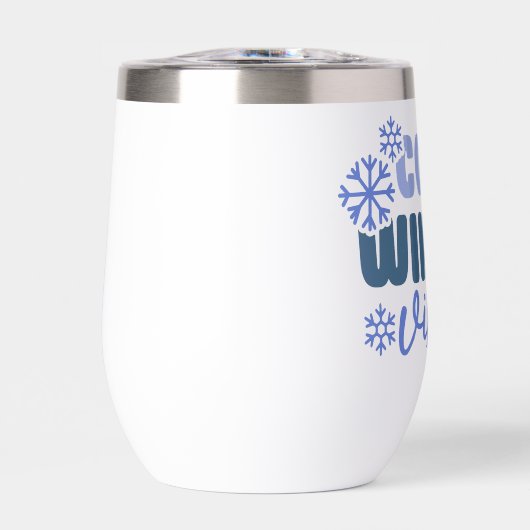 Gezellige Winter Vibes - Snowflake Typografie (Voorkant)