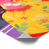 Gezellige winterochtend poster (Hoek)