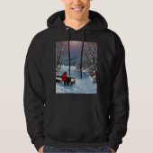 "Gezellige winterreflecties" Hoodie (Voorkant)