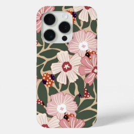 Gezellige Woodland lieveheersbeestjes & Wildflower iPhone 15 Pro Case