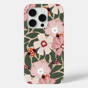 Gezellige Woodland lieveheersbeestjes & Wildflower iPhone 15 Pro Case