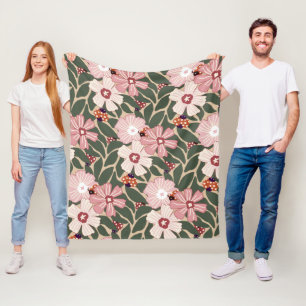 Gezellige Woodland lieveheersbeestjes & Wildflower Fleece Deken