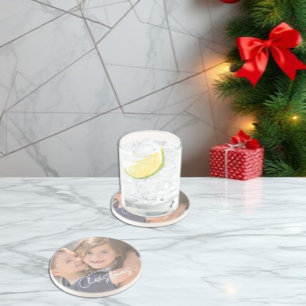 Gezelligste kerst familie vreugde Kerstmis Zandsteen Onderzetter