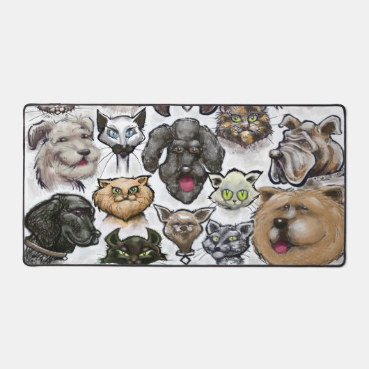 Gezelschapsdieren Bureaumat (Voorkant)