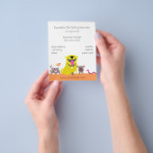 Gezelschapsdieren: "Dog Cat Bird Mouse Snake" Flyer (Hand)