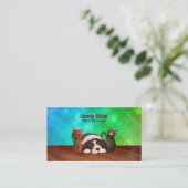 Gezelschapsdieren en katten Visitekaartjes (Staand voorkant)