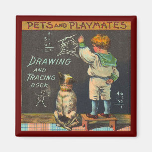 Gezelschapsdieren en speeldieren magneet