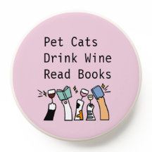 Gezelschapsdieren Katten Drinken Wijn Lees Boeken