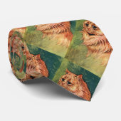 gezelschapsdieren, langgehakt Oranje katat Stropdas (Opgerold)