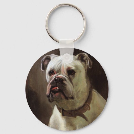 gezelschapsdieren, portret van boxer-puppy Dog Sleutelhanger (Voorkant)