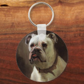 gezelschapsdieren, portret van boxer-puppy Dog Sleutelhanger (Voorkant)