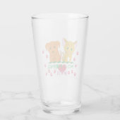 Gezelschapsdieren Verloren afdrukken Glas (Achterkant)