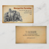 gezelschapsdieren visitekaartje (Voorkant / Achterkant)