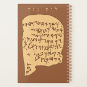 Gezer Calendar Planner (Achterkant)