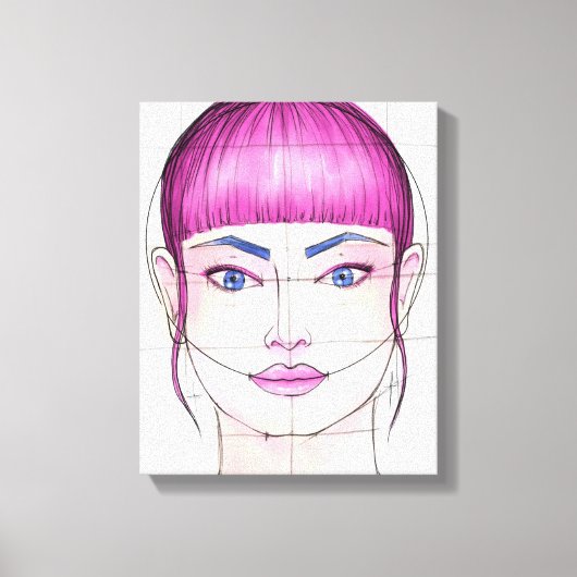 Gezicht 16 canvas afdruk (Voorkant)