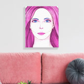 Gezicht 18 canvas afdruk (Insitu (Woonkamer))