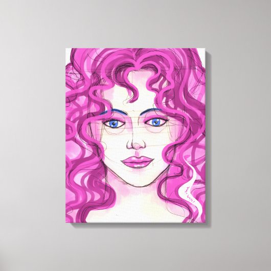 Gezicht 7 canvas afdruk (Voorkant)