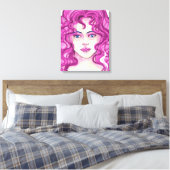 Gezicht 7 canvas afdruk (Insitu (Slaapkamer))