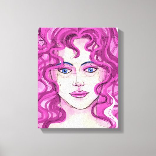 Gezicht 7 canvas afdruk (Voorkant)