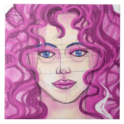 Gezicht 7 tegeltje (Voorkant)