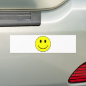 gezicht bumpersticker (Op auto)