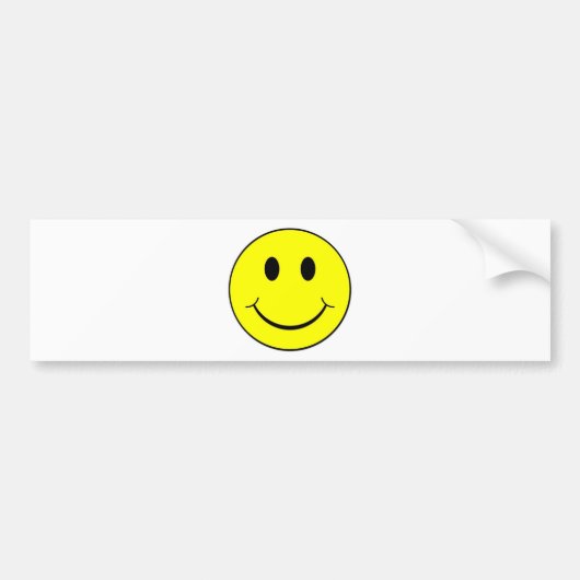 gezicht bumpersticker (Voorkant)