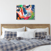 gezicht canvas afdruk (Insitu (Slaapkamer))