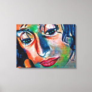 gezicht canvas afdruk