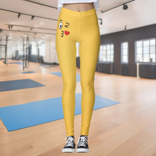 Gezicht dat een kus werpt leggings