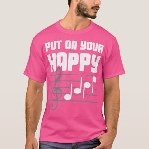 Gezicht - Grappige Pianoles Pianospeler Piano The T-shirt