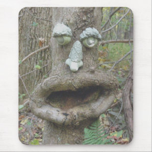 Gezicht in de Bossen boom Muismat