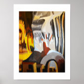 Gezicht in de Rocks Poster (Voorkant)