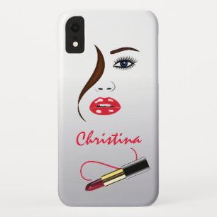 Gezicht Lipstick Kiss Mirror Make-up Artiest Mode iPhone XR Hoesje