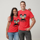 Gezicht met bril t-shirt (Unisex)