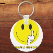 gezicht met de vinger sleutelhanger (Voorkant)