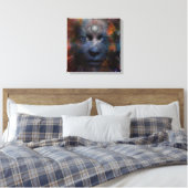 Gezicht met derde oog canvas afdruk (Insitu (Slaapkamer))