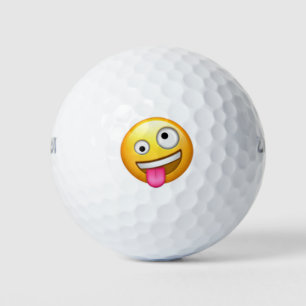 Gezicht met één grote en één kleine oog - Emoji Golfballen