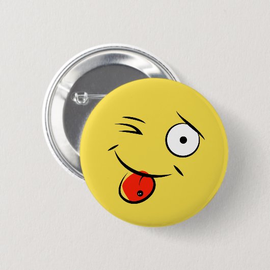 Gezicht met Pierced Tongue Button (Voorkant /achterkant)