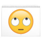 Gezicht met rologen - Emoji Kalender (Hoes)