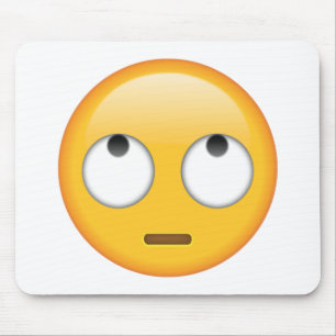 Gezicht met rologen - Emoji Muismat