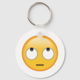 Gezicht met rologen - Emoji Sleutelhanger
