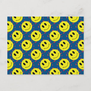 Gezicht met rood hart briefkaart