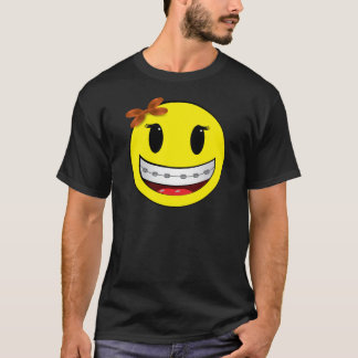 gezicht met steunen - meisje t-shirt