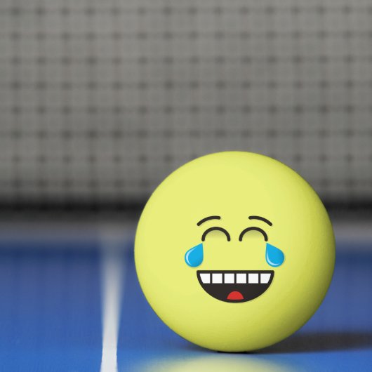 Gezicht met tranen van vreugde Ping-Pong Ball (Net)