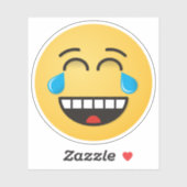 Gezicht met tranen van vreugde sticker (Vel)