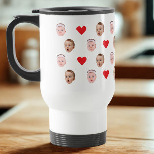 Gezicht Mok, Aangepaste Foto mok, Baby Gift Reisbeker