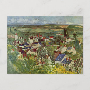 Gezicht op Auvers door Paul Cezanne Ansichtkaart Briefkaart