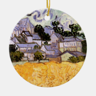 Gezicht op Auvers met kerk van Vincent van Gogh Keramisch Ornament