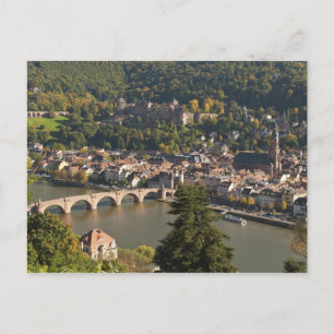 Gezicht op de Alte Brucke of Oude Brug Briefkaart